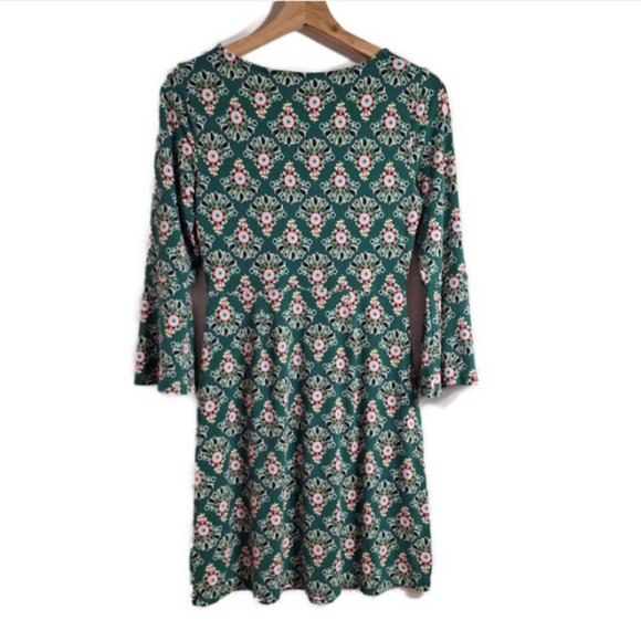 Boden Womens Miriam Jersey Tunic Dress Green Floral Size 6 - Picture 4 of 7